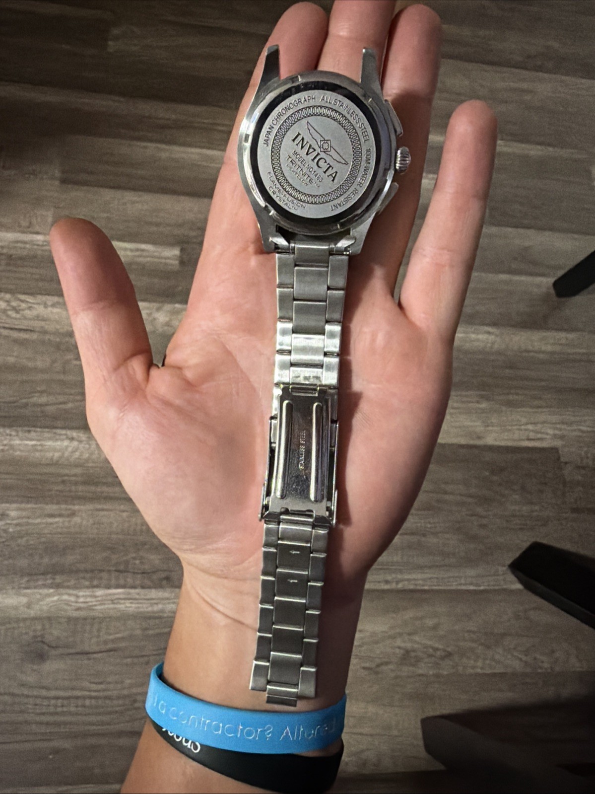 Invicta Specialty 1483 Stainless Steel Chronograph Watch Dead Battery -Works