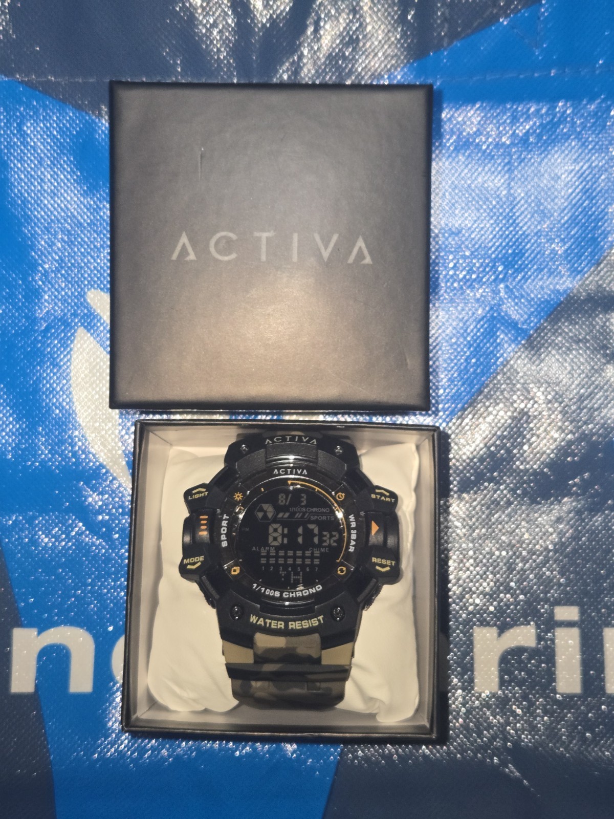 Activa Invicta Men’s Digital Watch 30mm Black And Camo (ACW8050MC-001)