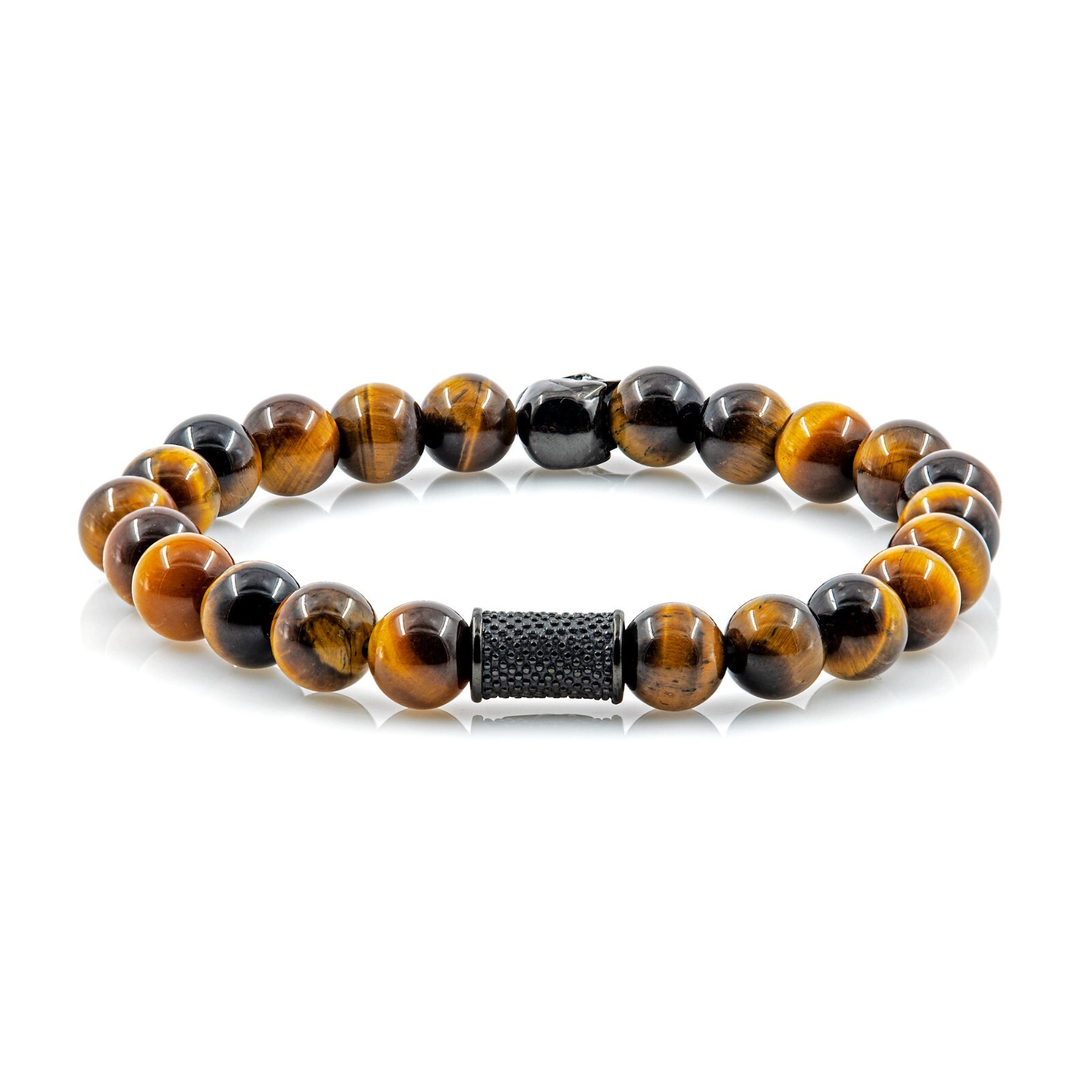 Tiger Eye Bracelet Bracelet Bead Bracelet Skull Stainless Steel