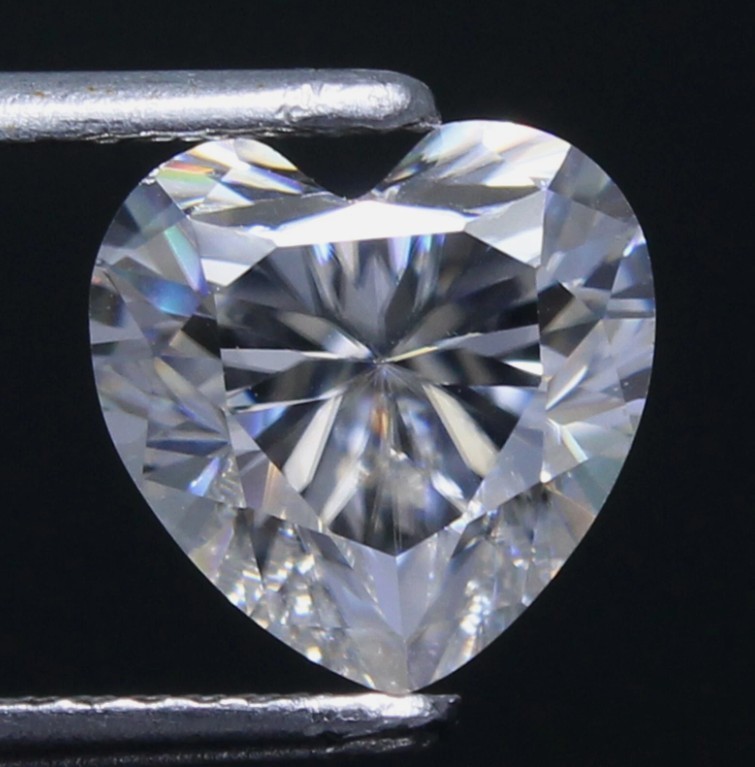 Certified 1 Pc Loose CVD Diamond D Color 5 x 5 mm Heart Shape IF Clarity