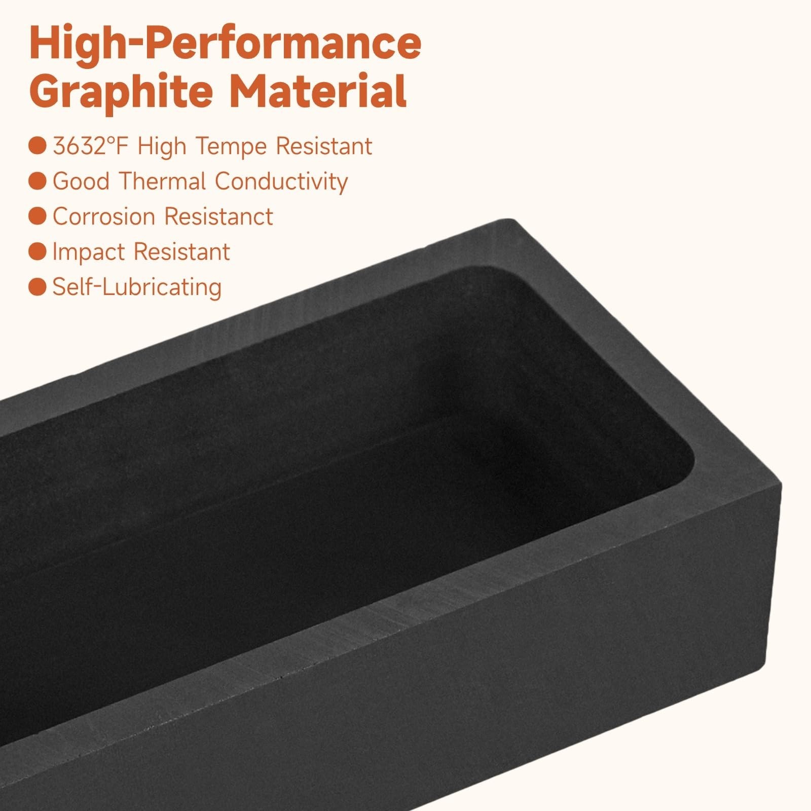 4 PCS Graphite Ingot Molds – 1KG Crucible Metal Melting Casting Kit for Gold, Si