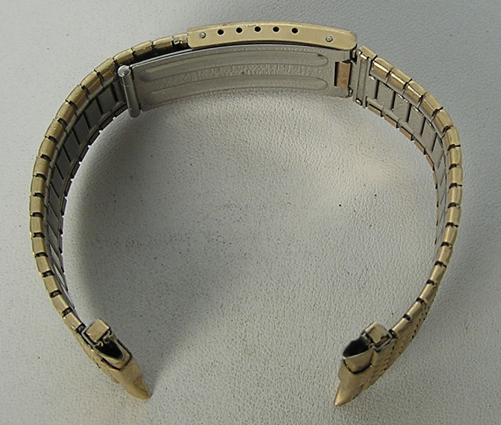 Vintage Baldwin 10K Gold Filled Watch Bracelet Band fold Over Clasp 16-20mm #21
