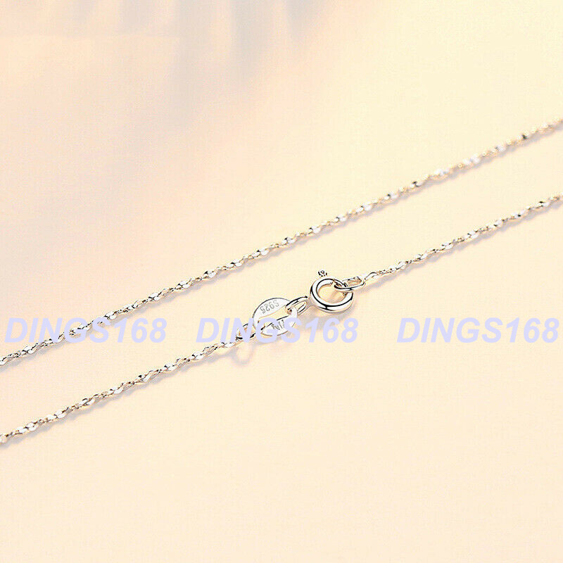 925 Sterling Silver Tarnish-Resist 18 inch 1 mm Thin Starry Chain Necklace C1070