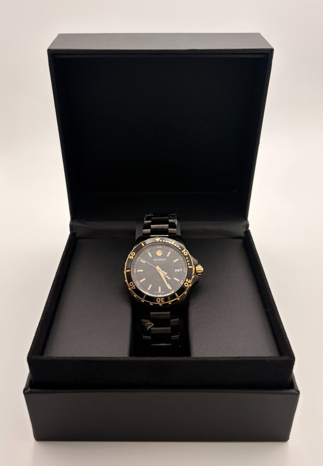 Movado 2600161 Series 800 Black Dial Men’s Quartz Watch