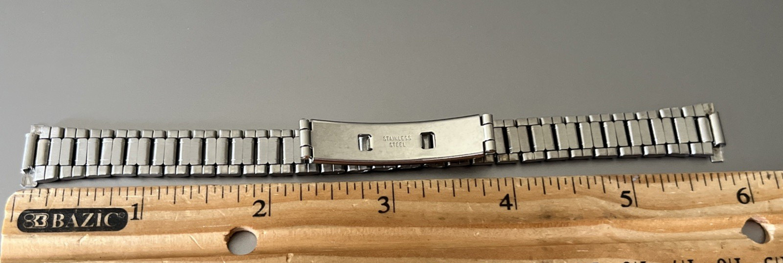 14 mm Watch Oyster Bracelet Stainless Steel Matte Polished Hidden Folding Clasp