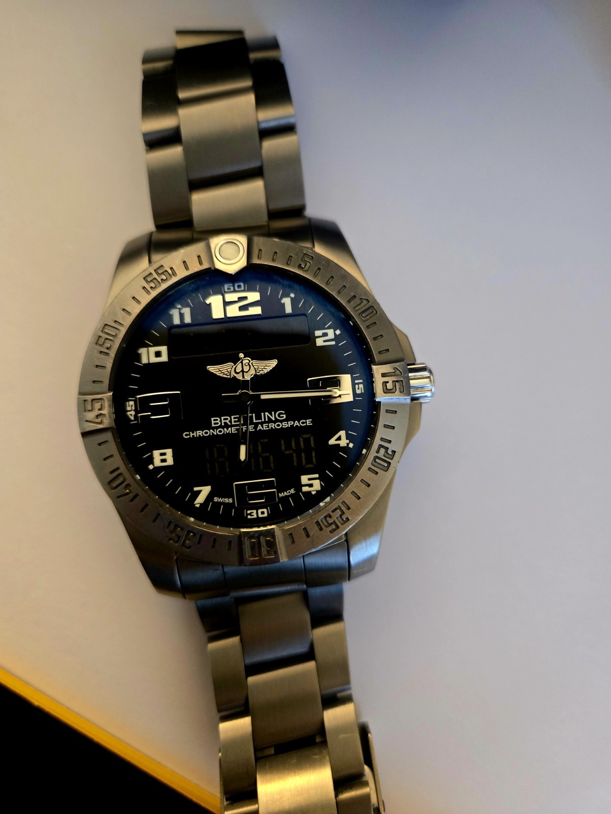 Breitling Professional Aerospace EVO Titanium Black Digital Arabic 43mm E79363