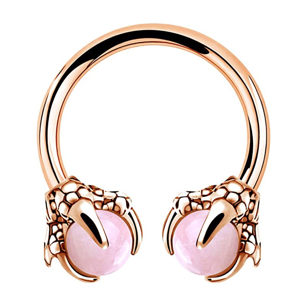 16G 316L Surgical Steel Circular Piercing Septum Ring Earring Weight Horse Shoes