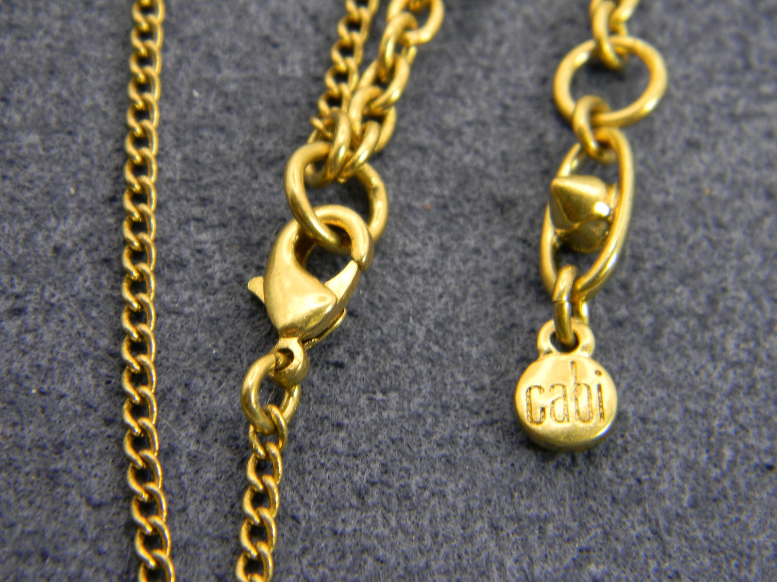 CABI Faux Tortoise Shell Perfume Bottle Necklace Zelda Goldtone