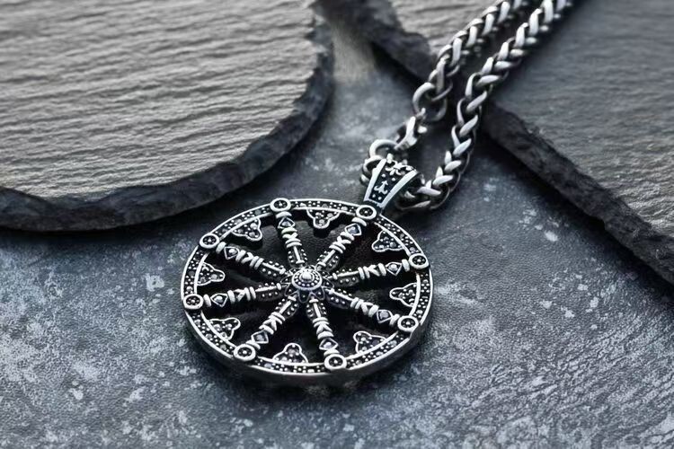 Cross necklace,men’s personality, hip-hop trend,titanium steel pendant,artistic