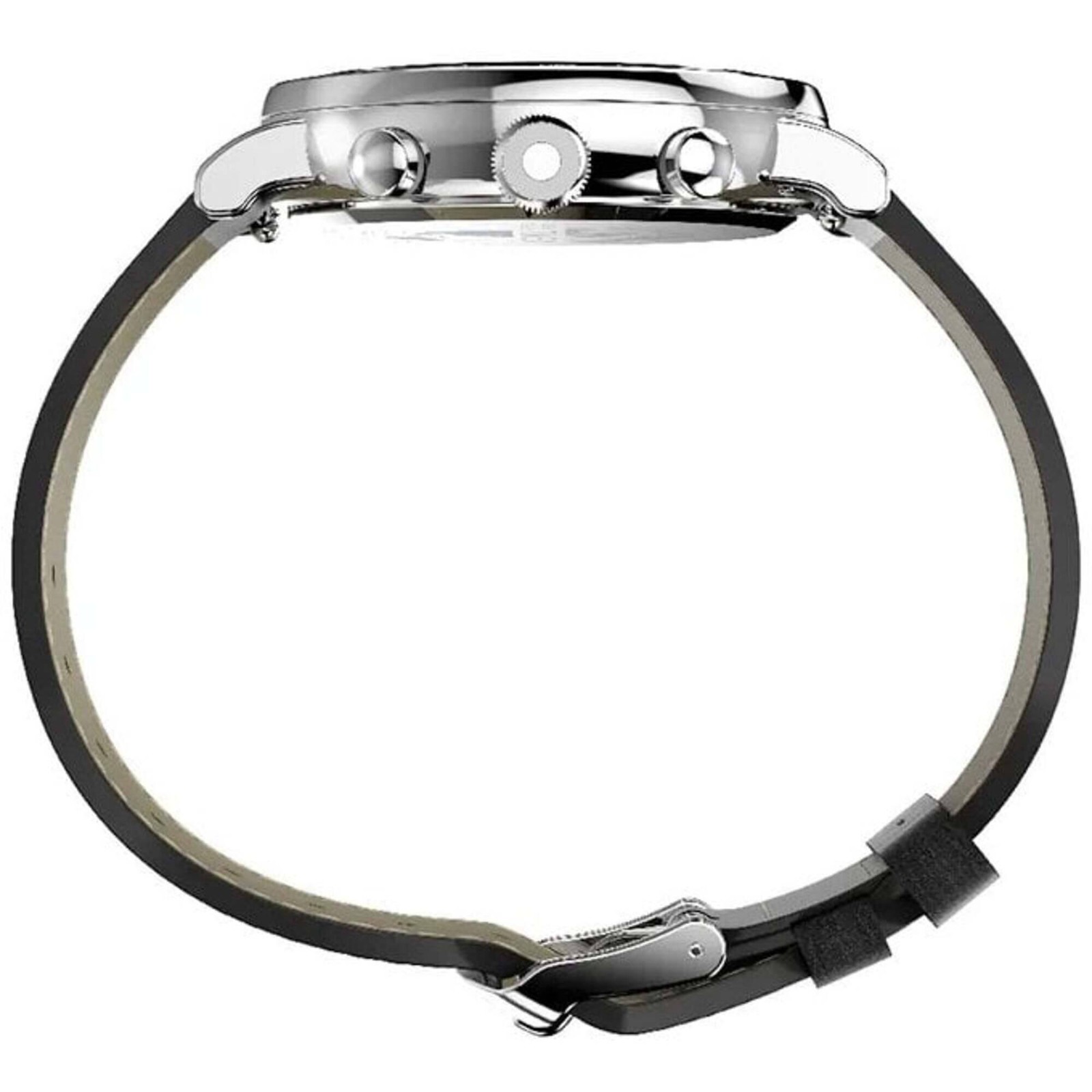 Timex Men’s Watch The Waterbury Quartz Grey Dial Black Leather Strap TW2W47400VQ