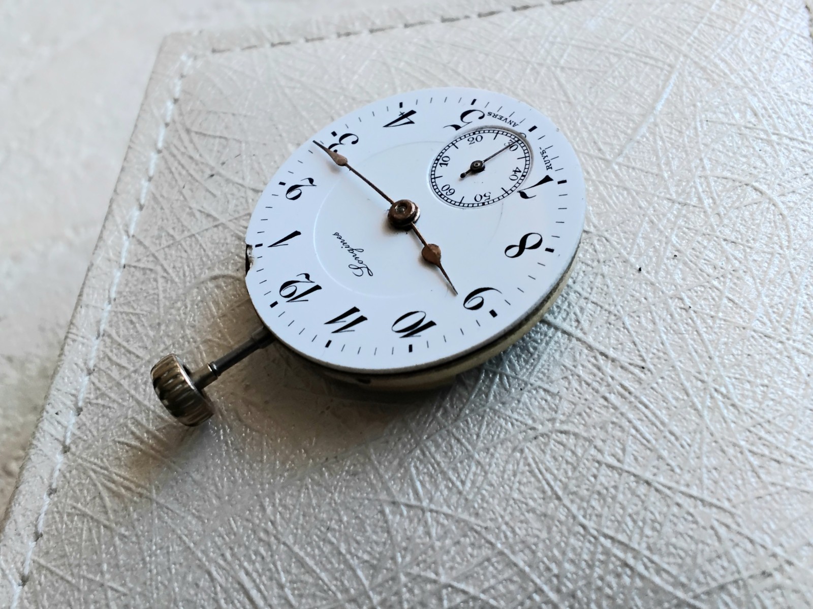 Swiss antique Longines watch movement for parts, cal. 11.87