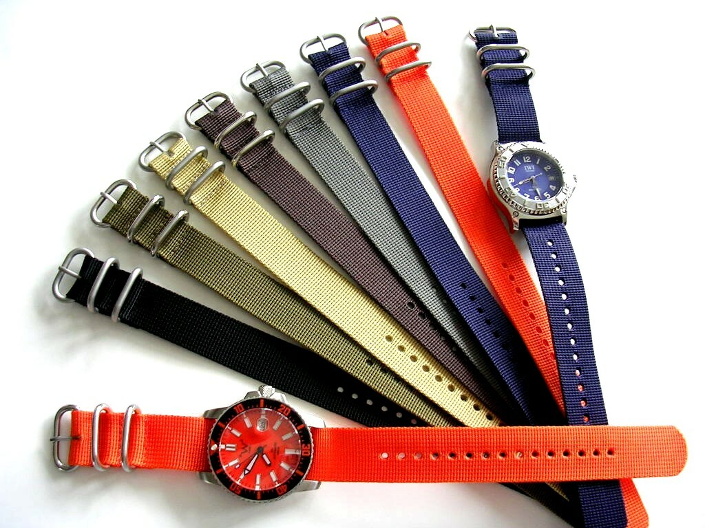 1pc NATO G10 UTC SS Ballistic Nylon military dive watch band strap IW SUISSE USA