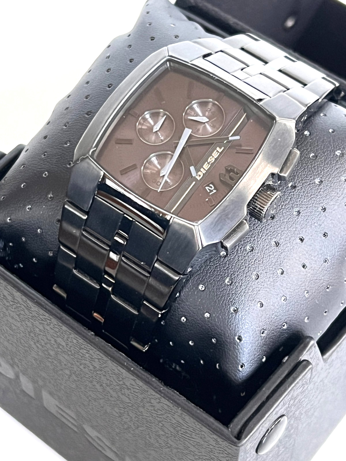 DIESEL DZ4260 Mens Chronograph Gunmetal Ion Plated SSteel Bracelet STORE DISPLAY