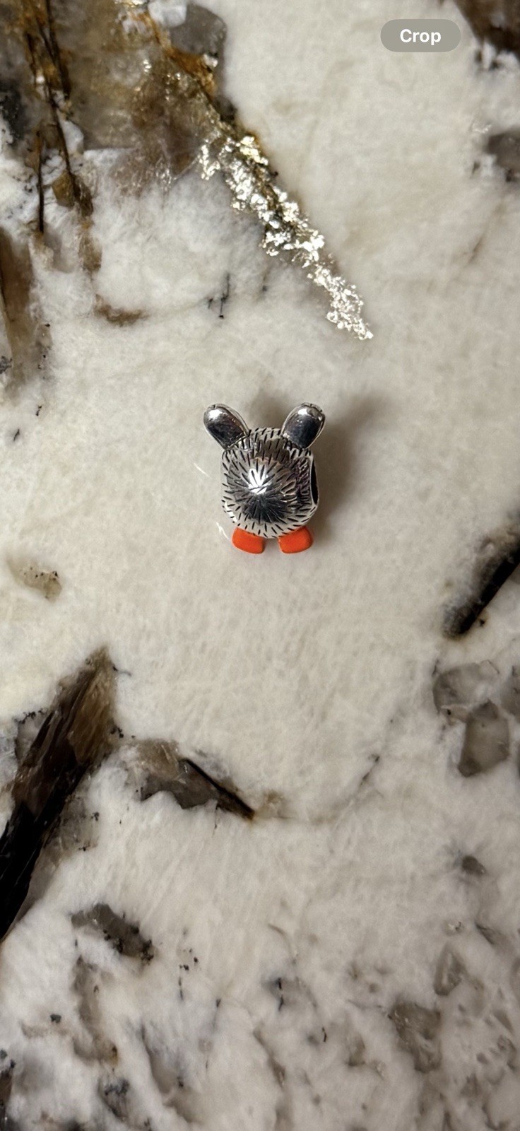 V291 S925 STERLING SILVER FURBY BEAD CHARM