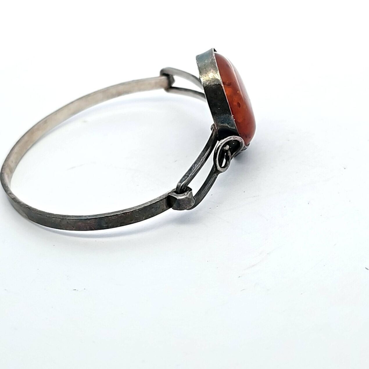 Germany / Empire Silver Circa 1910 Art Nouveau Amber Bracelet, St 113882