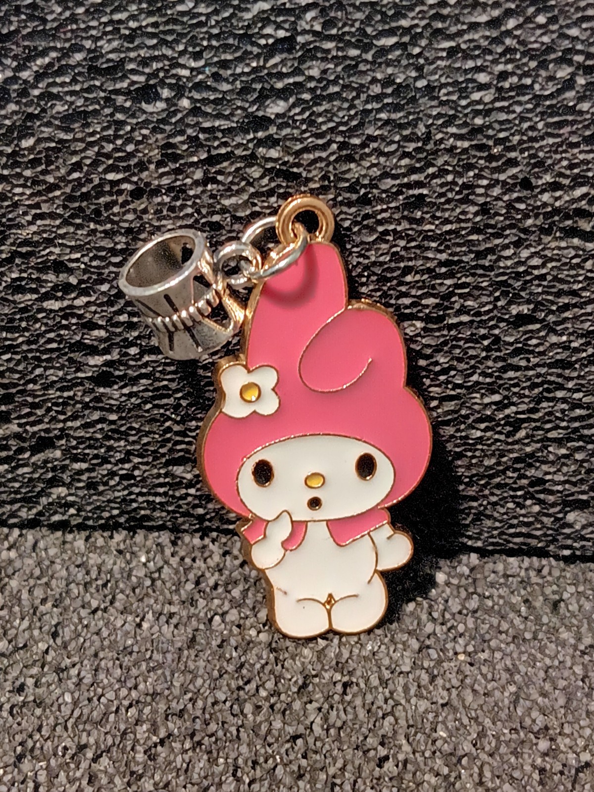 My Melody Enamel Charm Pendant for Snake Bracelet or Necklace and Keychain