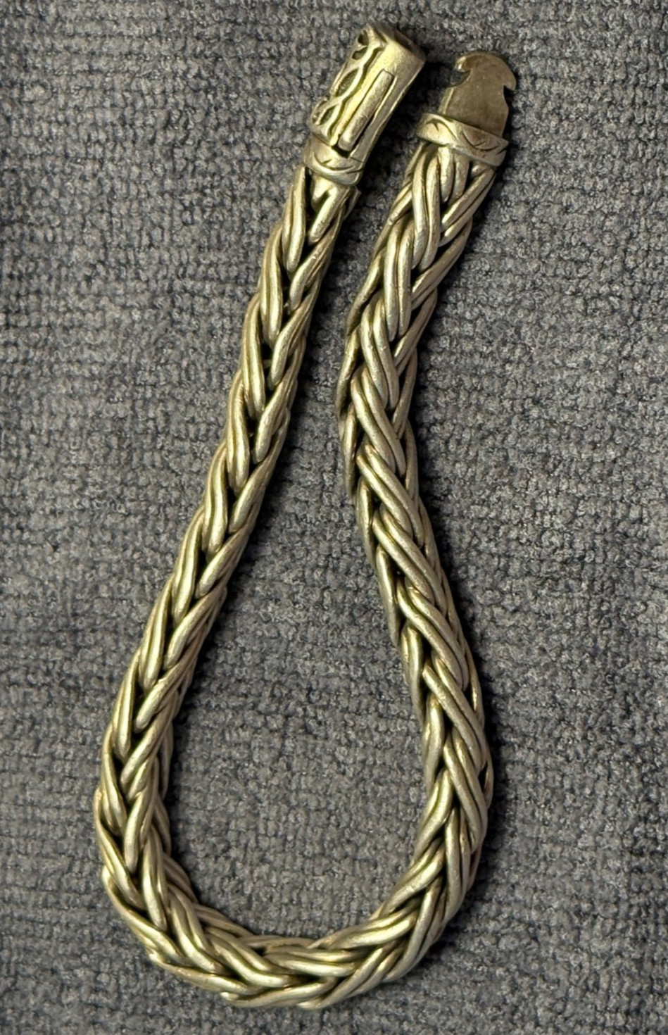 Scott Kay 925 Sterling & 18k Braided Bracelet ~ Looks great! 9 inches!