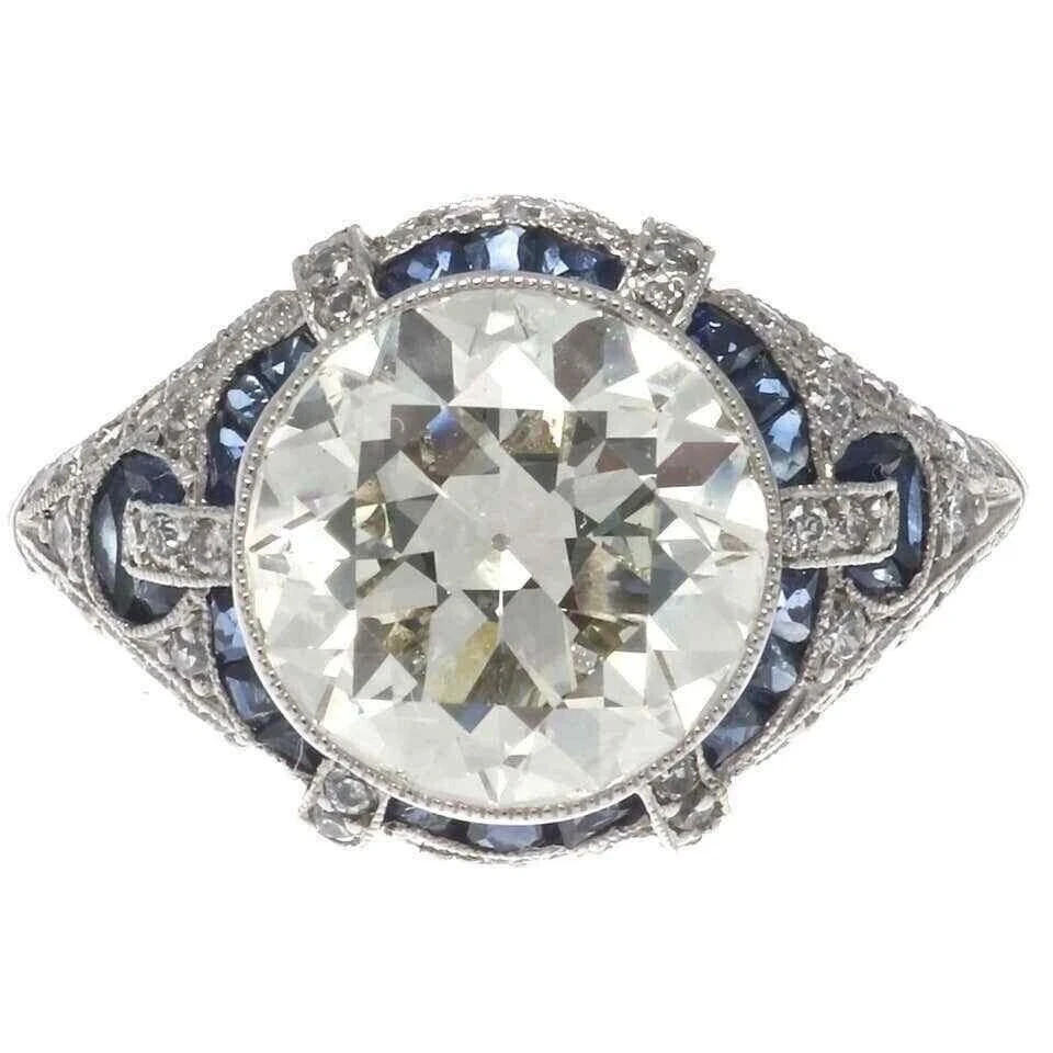 2.55Ct Art Deco Style Lab Created Diamond Anniversary 14K White Gold Finish Ring