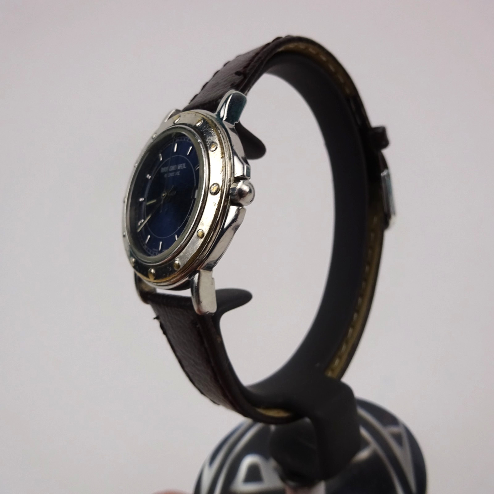 Raymond Weil Tango 5360 Watch Blue Dial Women’s Brown Leather Strap
