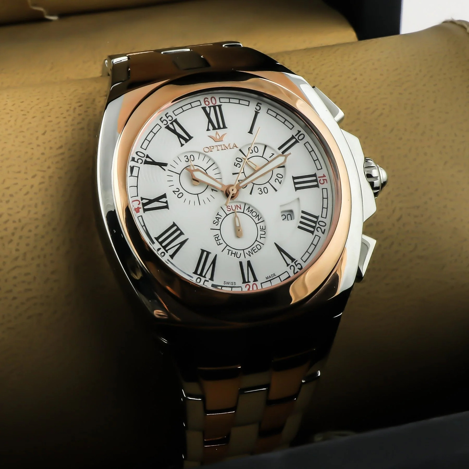 Optima – Swiss Chronograph – OSC292-SR-1 Chronograph Swiss Quartz 45mm OSC292