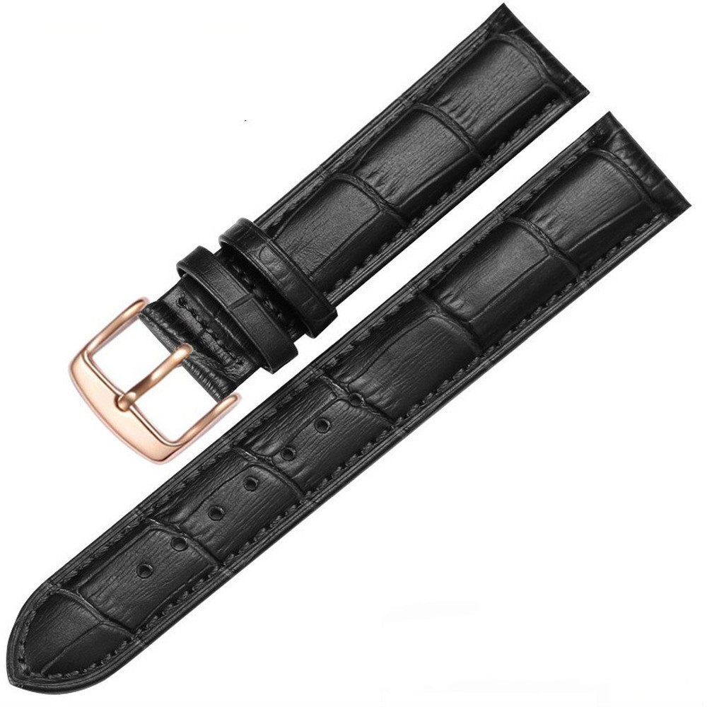 “Premium Genuine Leather Men’s Watch Strap – 12mm to 22mm