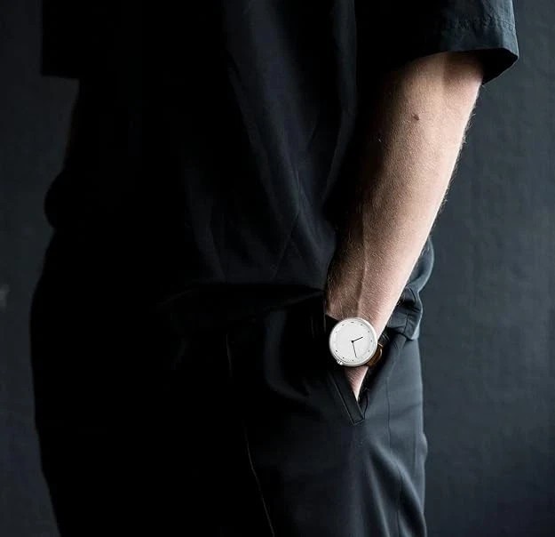 Mens Watches Ultra-Thin Minimalist Waterproof Fashion Simple Business Wrist Watc