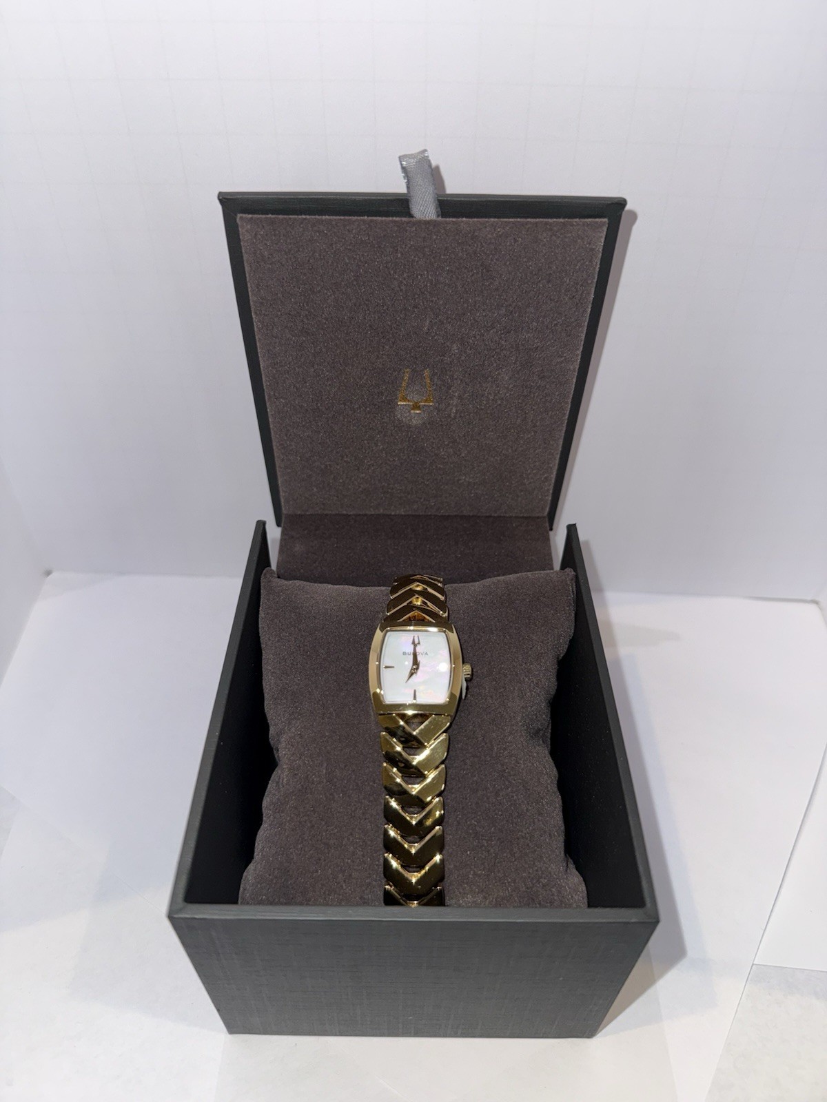 Bulova Classic Gold Mother of Pearl Ladies Watch 97L183