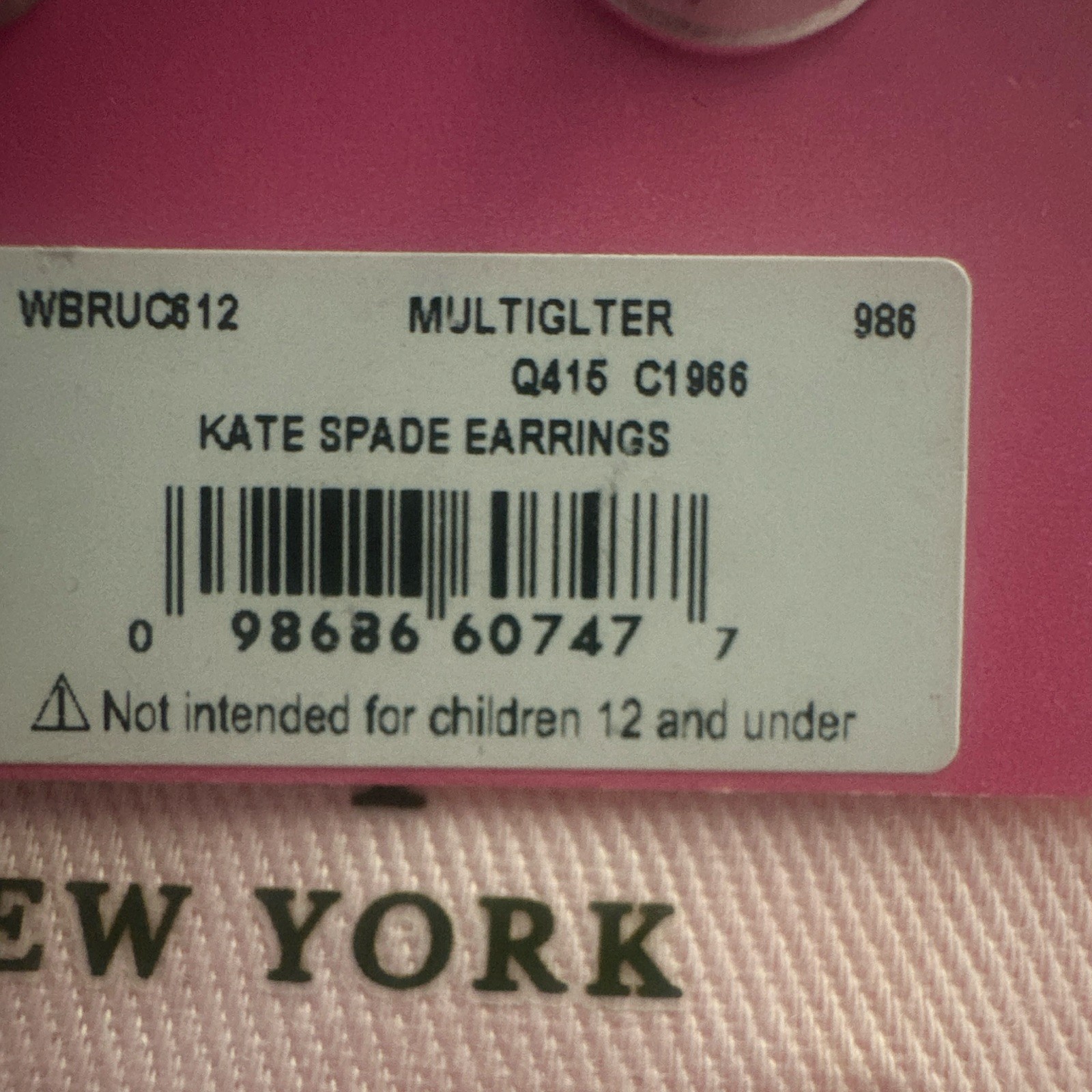 kate spade new york Multiglitter Square Stud Crystal Earrings WBRUC812