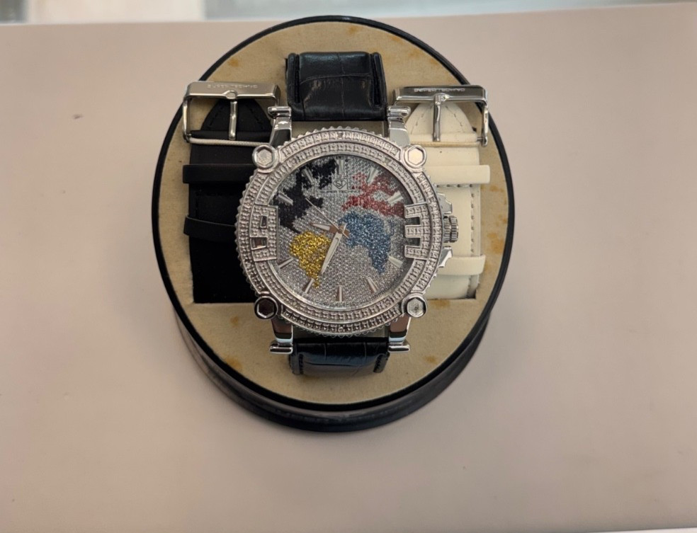 Techno Super Techno World Mens Diamond M6348 10D 0.40 Ct Watch 3 Bands Included