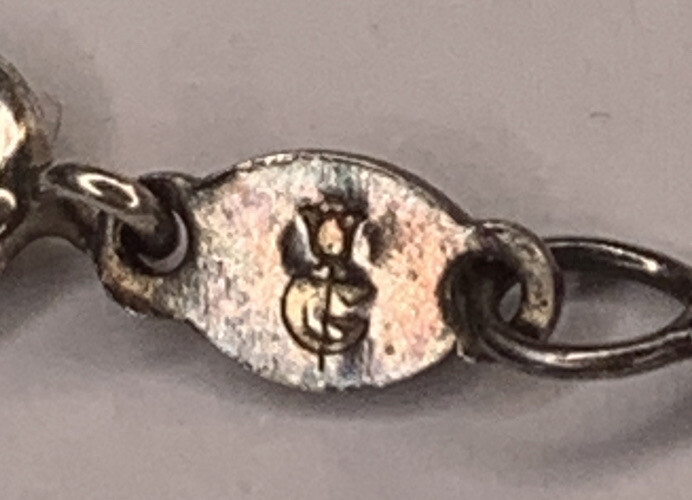 Signed G Italy Sterling 925 Dainty Delicate Twisted Chain Bracelet 7.2in 1mm