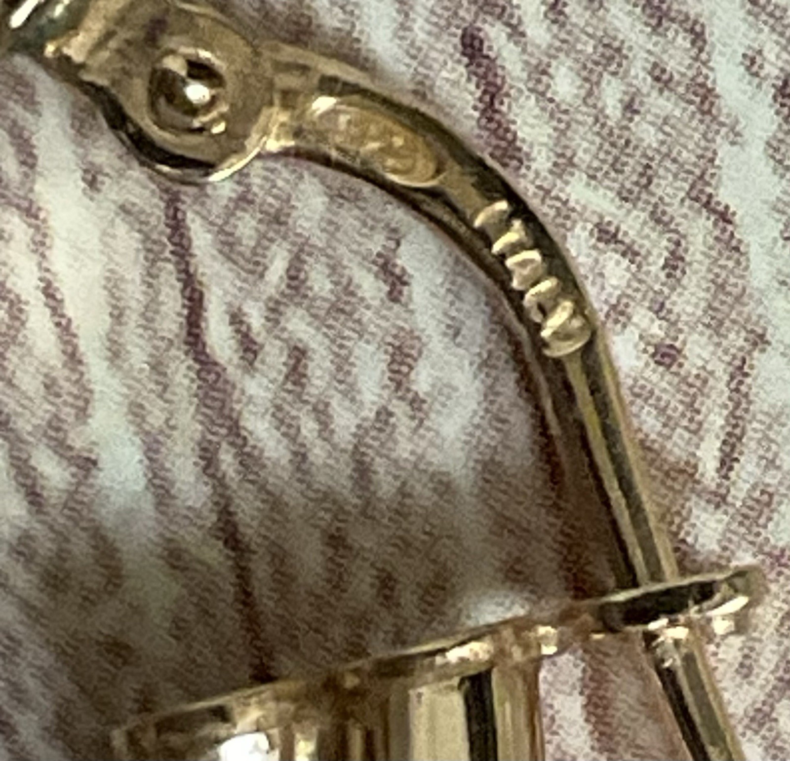 Italy 925 Sterling Silver Gold Vermeil Triple Twist Hoop Earrings Latch Back