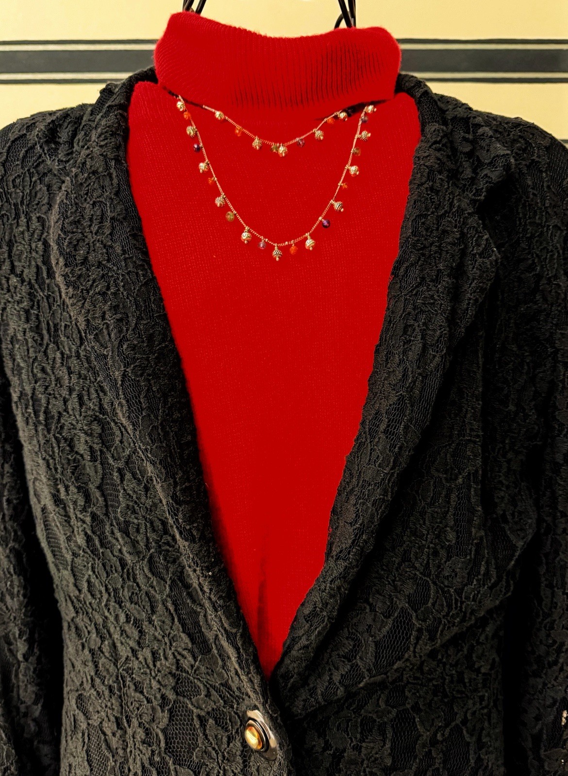 Brighton 40” Natural Crystal Station Necklace Silver Tone Long Layering Boho +2”