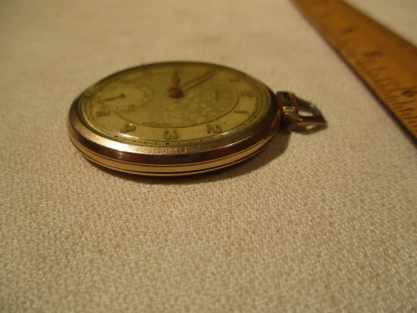 VINTAGE LYCEUM 10K GOLD FILLED YELLOW GOLD CASE 17 JEWEL MENS POCKET WATCH