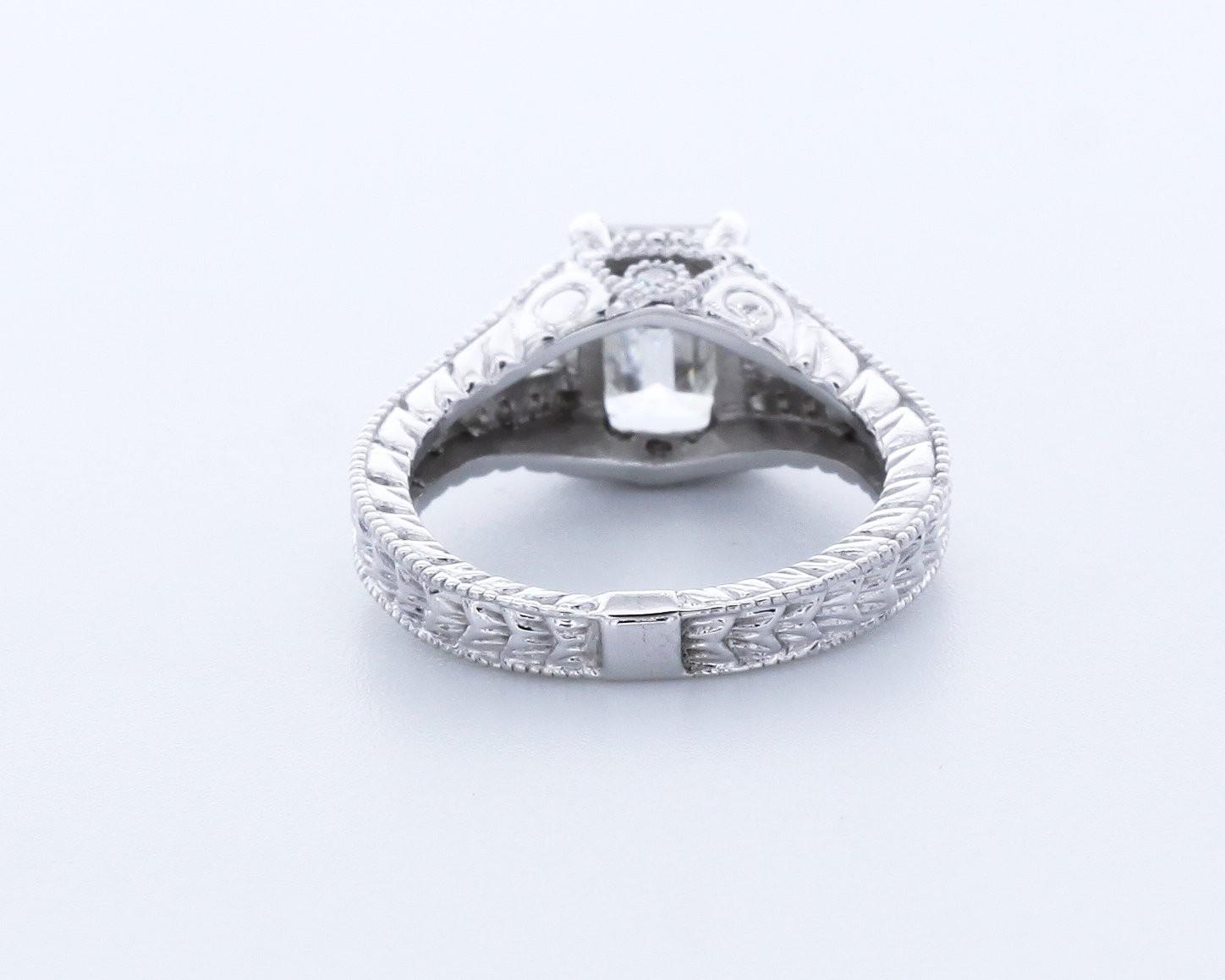 2.5CT Lab-Created Diamond E/VVS2 Very Good Emerald Cut 14K White Gold 4-Prong Se