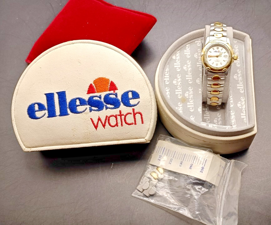 ELLESSE Ladies Two-Tone Stainless-Steel Quartz Sport Watch-VGC & Working