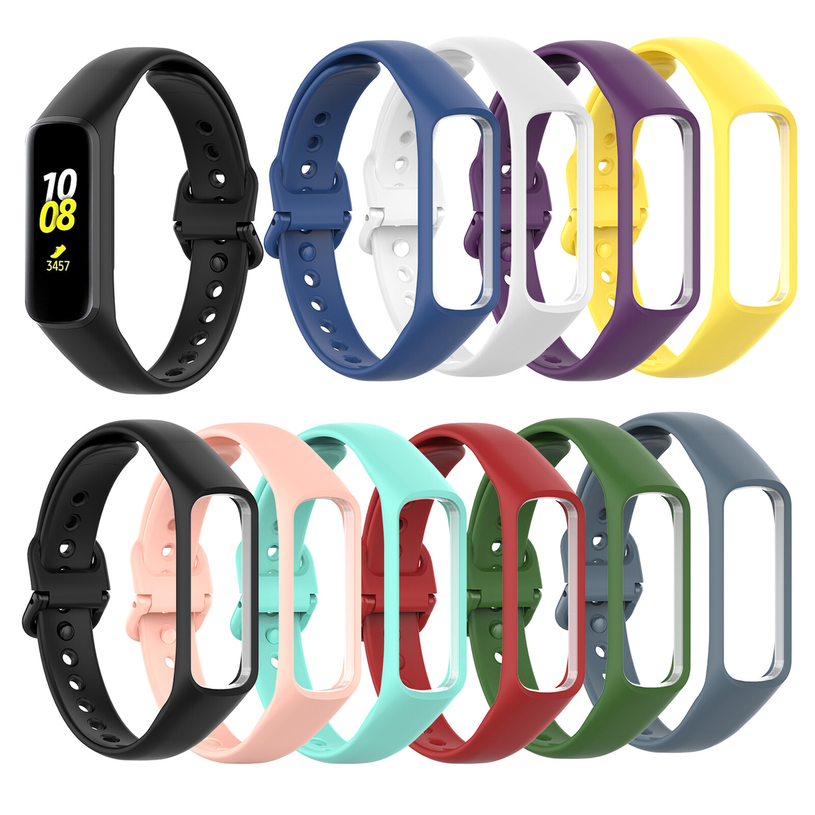 For Samsung Galaxy Fit 2 SM-R220 Smart Bracelet Watch Band Belt Silicone