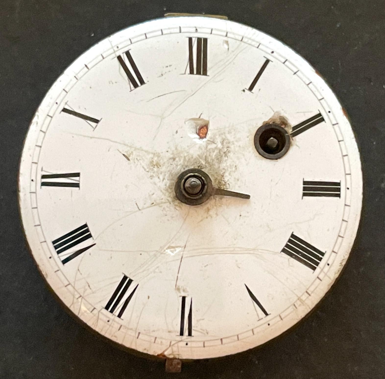 Antique London Verge Pocket Watch Movement Parts/Repair 45.5mm English