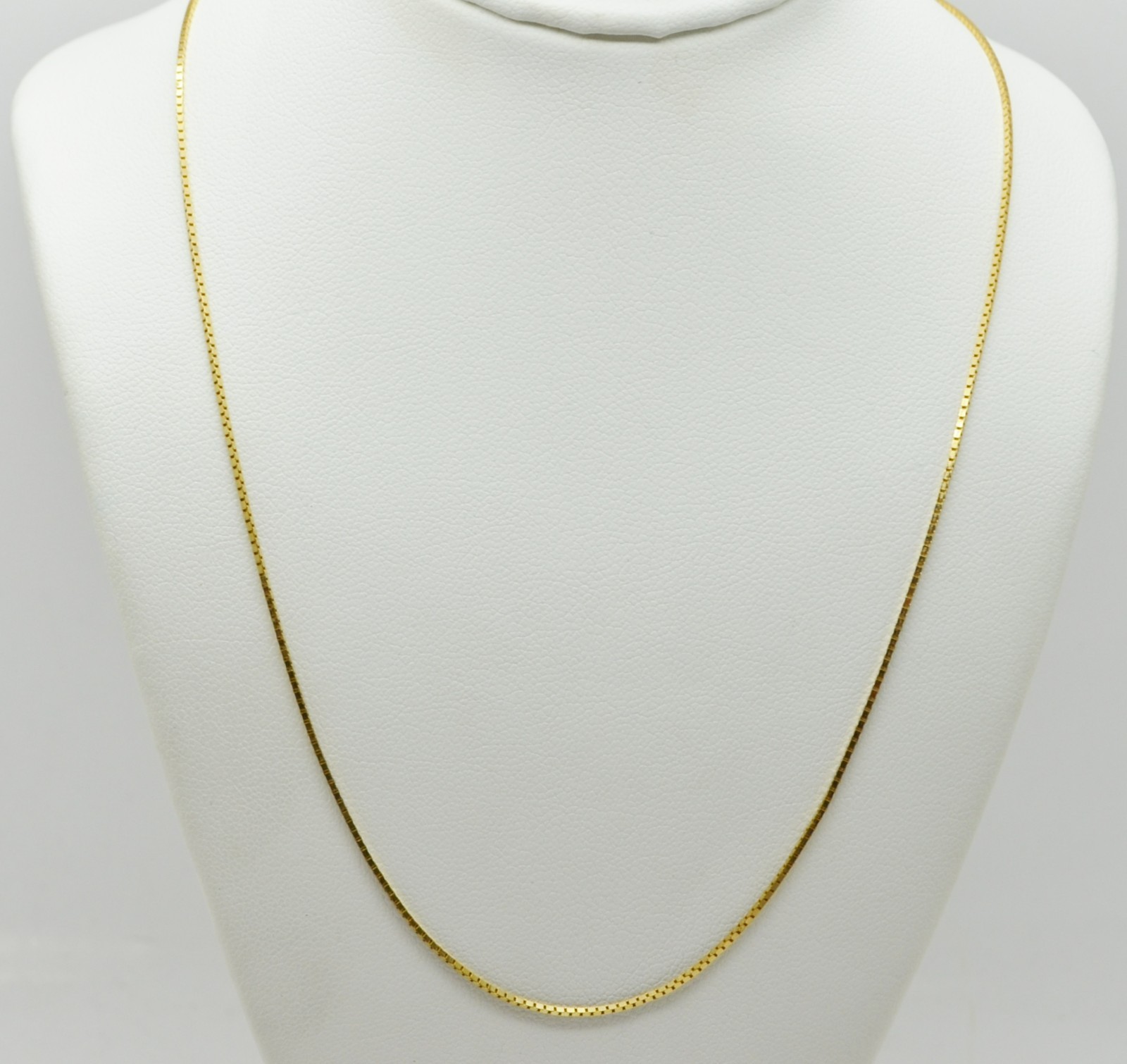14k Yellow Gold Box Chain Necklace 17.0″ #GOLD-3928