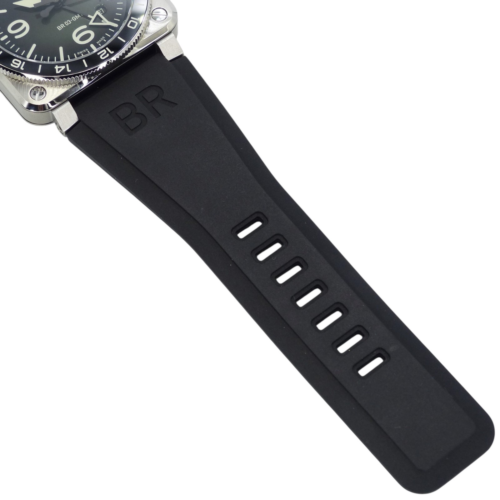 Bell & Ross GMT GREEN LUM BR0393-GN-ST / SRB 42.0mm Automatic #KNW2826