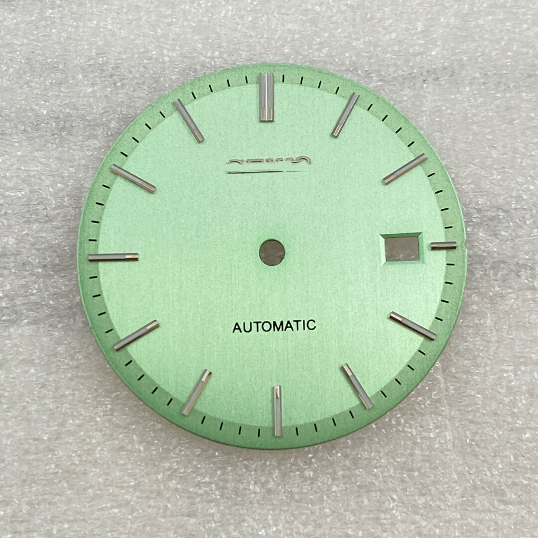 31.8mm Watch Dial Green Luminous with Logo Watch Face for NH35 NH36 Movement