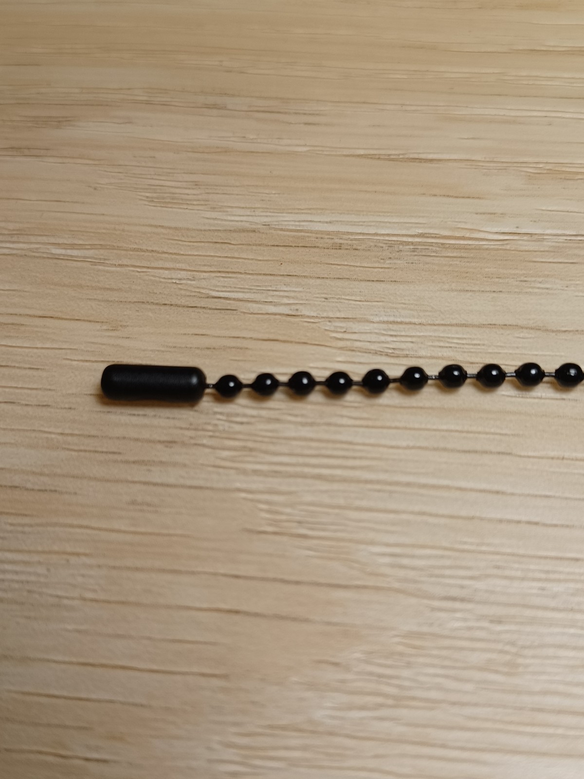 Economy Black 2.4mm Steel Ball Bead Stylish Military Type Dog Tag Chain Necklace