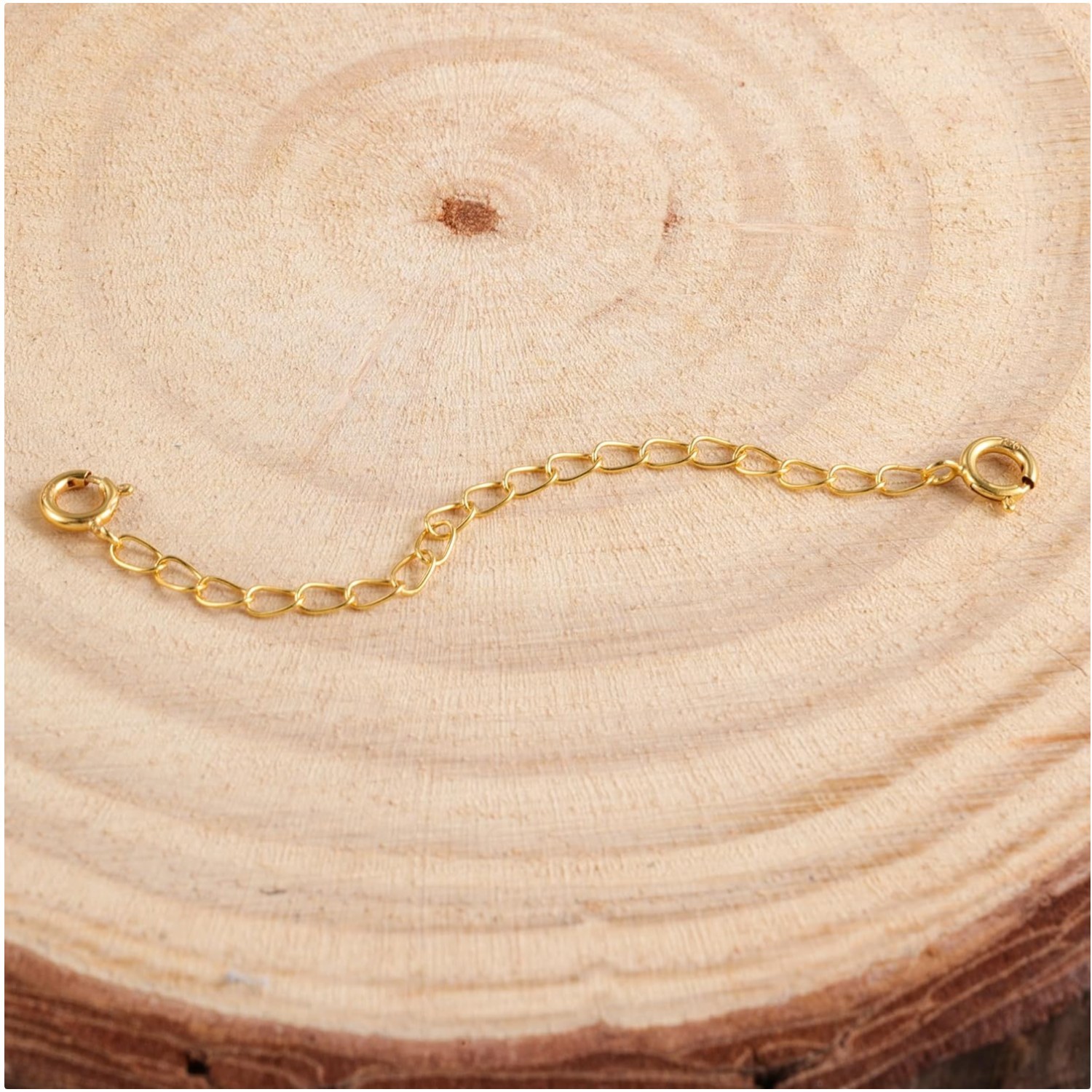 Adjustable Gold Necklace Extender 2 Inches
