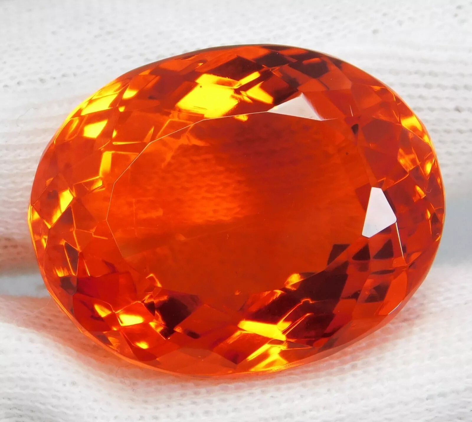 AAA Quality 99.20 Ct Natural Mexican Fire Opal Oval “Certified” Top Gemstone