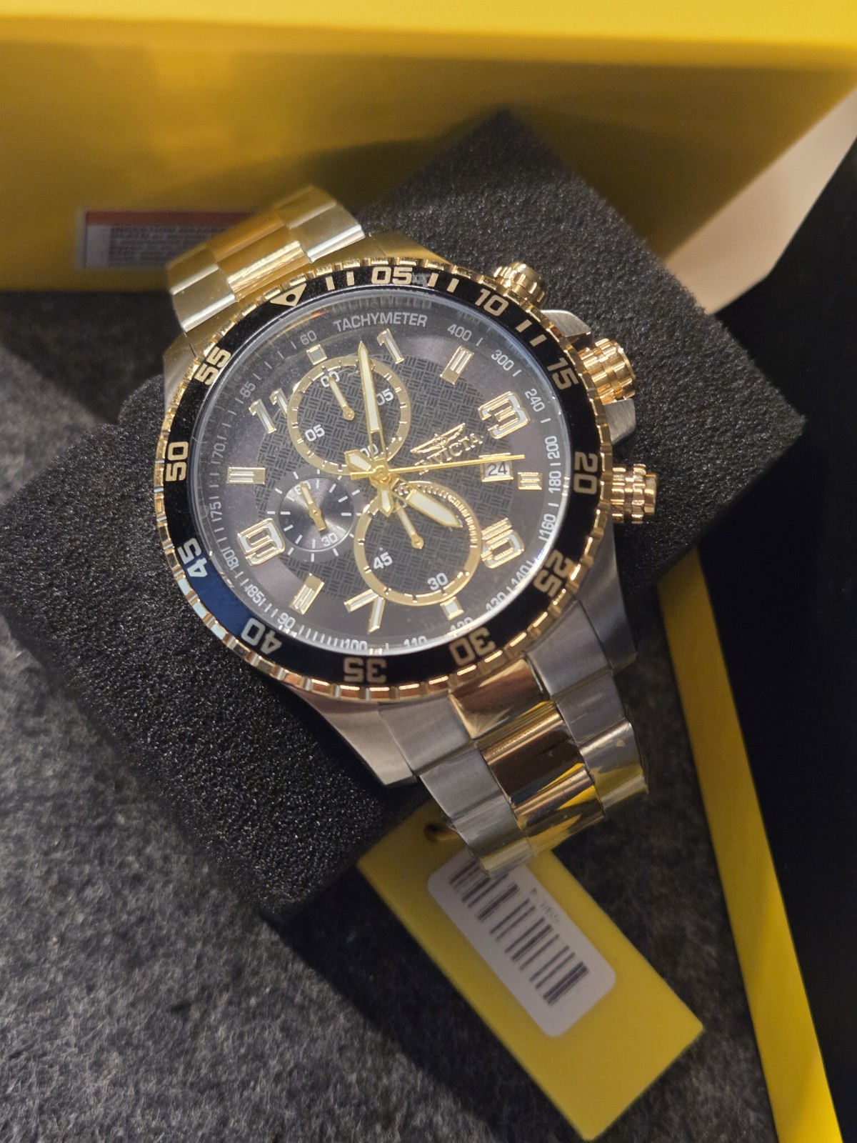 New – Invicta Specialty Mach Gala Men’s Watch – 48mm, Gold, Steel (69814)