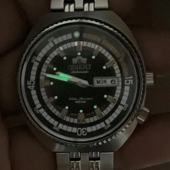 Rare ORIENT Neo Classic King Diver Sports Automatic F692-UBA0 Vlack Dial Vintage