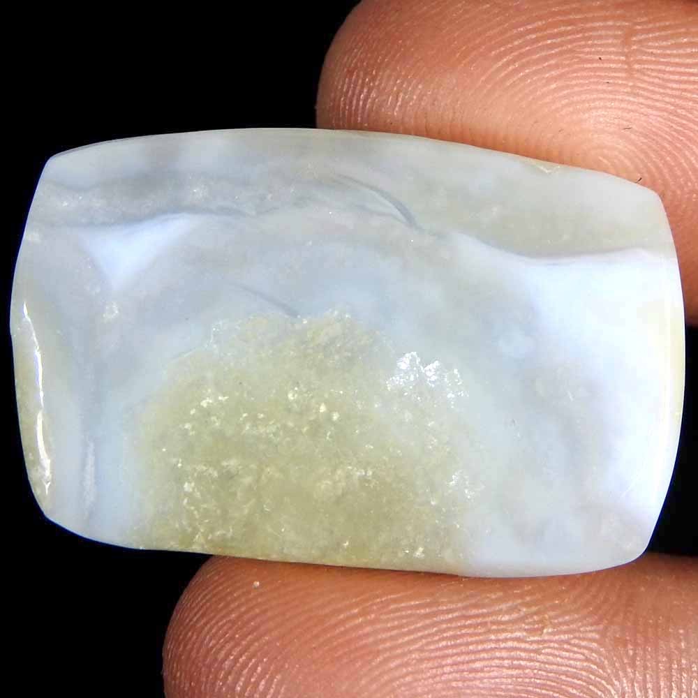 41.65Cts100%Natural Blue Lace Agate Cushion Cabochon Loose Gemstone