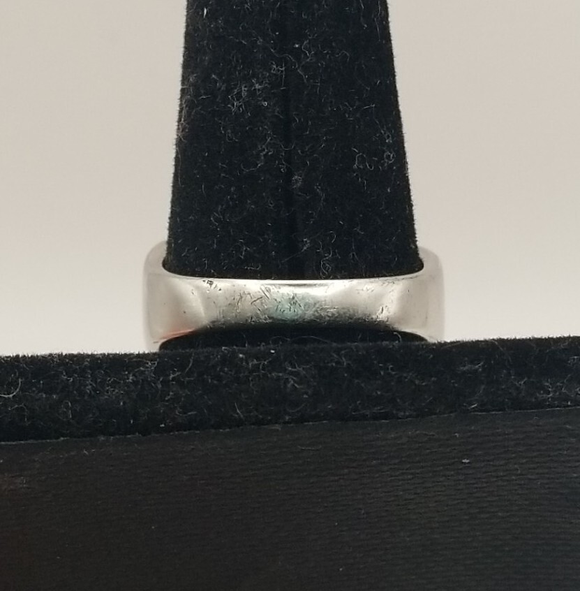 Vintage GSJ Signed CZ Woven Braid Sterling Silver Ring – Size 9.25 #3372