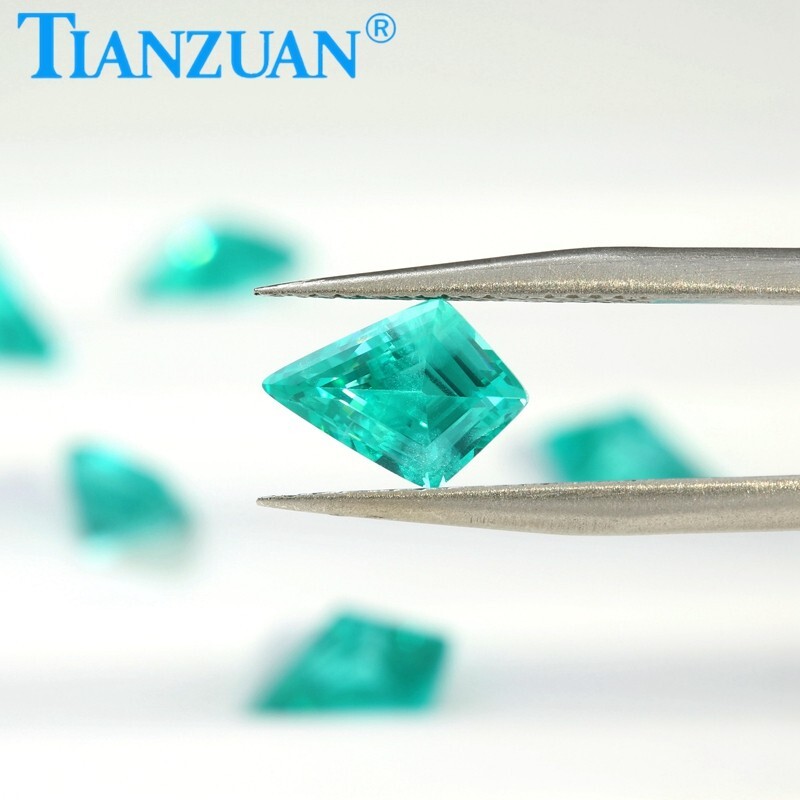 Kite Shape YAG Paraiba Color Yttrium Aluminum Garnet Loose gemstone