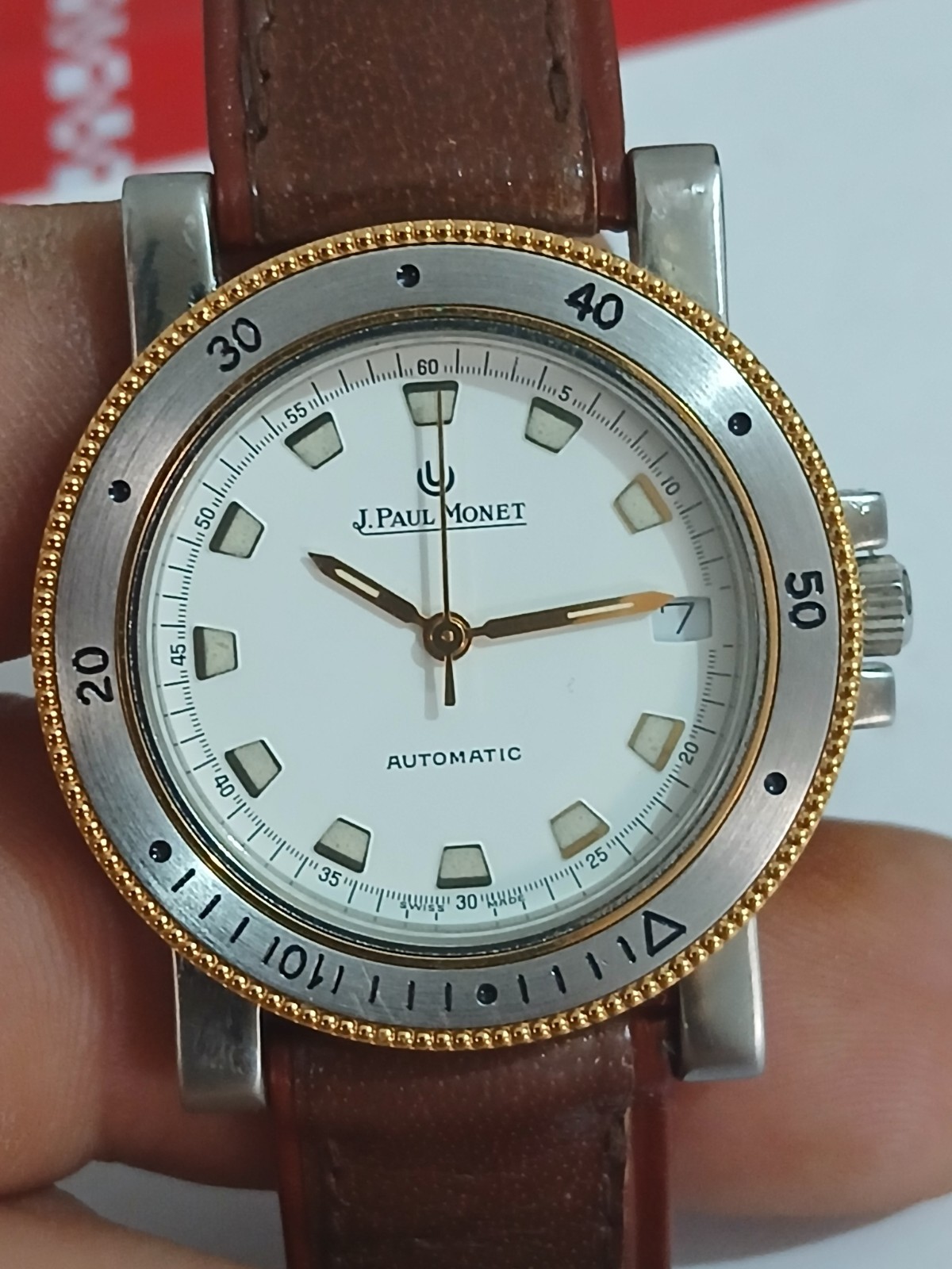 Vintage J. Paul Monet Eta 2824-2 Automatic Wrist Watch