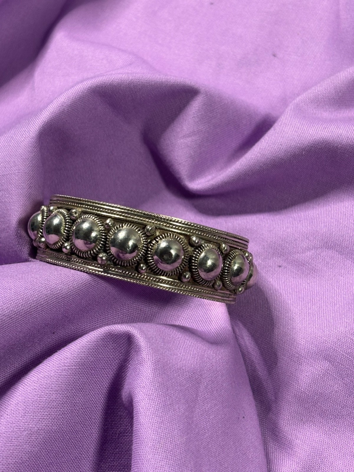 Tribal Siam Sterling Silver Cuff bracelt 38.3g